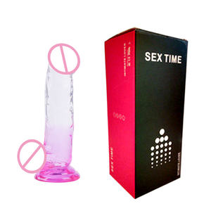 Starke Elastizität Großer Kristall <span class=keywords><strong>dildo</strong></span> Transparent als Glas Großer Kristall <span class=keywords><strong>dildo</strong></span> aus umwelt freundlichem TPE-Material - Product Image 2