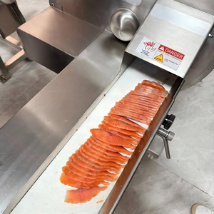 Machine à trancher automatique à bon <span class=keywords><strong>prix</strong></span> pour viande fraîche et surgelée (bœuf, mouton, <span class=keywords><strong>porc</strong></span>, agneau), saucisses et bacon - Product Image 4