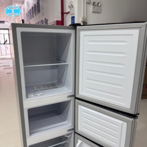 Réfrigérateur à congélateur supérieur J 206L, 3 portes, pour la maison, l'hôtel, équipement de refroidissement en gros pour usine et usage domestique - Product Image 4