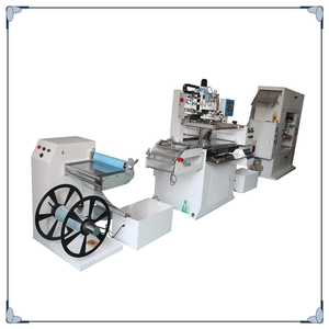 Automatic Single-Color Satin Silk Screen Printing Machine PLC Core Card <b>Printer</b> for Farm Industries for Roller <b>Label</b> Film <b>Paper</b> - Product Image 1