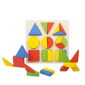 Yunhe — Puzzle 3D en forme de bois, jouet éducatif Montessori, pour enfants, vente en gros, usine chinoise