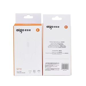 Aigo Q710 Full Size Wireless Optical <b>Mouse</b> For Desktop Laptop Right Hand Ergonomic Design 5 Buttons Battery Powered - Product Image 1