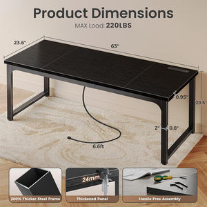 Table basse moderne et simple, style bois, extensible, meubles de salon pour la maison, <span class=keywords><strong>chambre</strong></span> d'étudiant, <span class=keywords><strong>location</strong></span>, apprentissage - Product Image 2