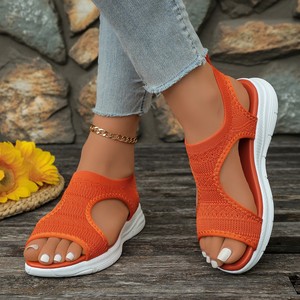 Sandales de sport à semelle épaisse pour femmes, style été, nouvelle collection, sandales de plage respirantes à bout ouvert, vente en gros - Product Image 3