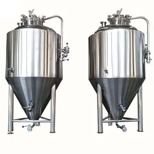 Konik bira fermentasyon tankı tank 50 100 200 300 400 500 1000L şarap fermantasyon gemisi fermantasyon kavanoz kova