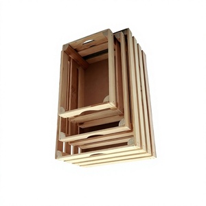 Ensemble de 3 paniers en bois au design antique, qualité supérieure, forme personnalisée, provenant du meilleur exportateur en Inde - Product Image 1