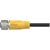 Bouclier d'alimentation d'usine étanche mâle femelle M12 connecteur de câble surmoulé pour bus, boîtes de capteur/actionneur IP67 ethercat