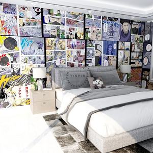 Dibujos animados acción cómic manga Fondo papel tapiz mural anime decoración pared - Product Image 2