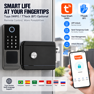 Cerradura Inteligente WiFi Sinon Tuya para Exteriores, Impermeable, con Huella Dactilar, Tarjeta RFID, Sin Llave, Cerradura Digital para Puerta de Villa o Portón de Hierro en Arabia Saudita - Product Image 3
