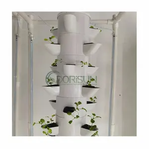 Commercial Pvc Portable Nft Ebb Flow Hydroponics Tower Growing Systems Monitoring Manufacturer