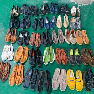 Bottes en cuir en gros, chaussures originales en cuir de haute qualité pour hommes, chaussures d'occasion, chaussures Gommino mixtes pour hommes - Product Image 1