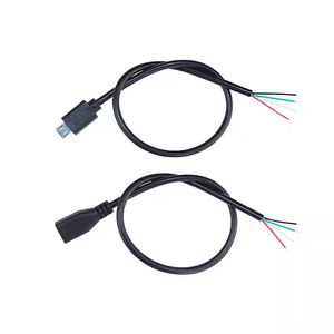 Cable de carga micro USB de alta velocidad, 10cm, 20cm, <span class=keywords><strong>2</strong></span>, 4 pines, cable de datos, para abrir el extremo descubierto - Product Image 2