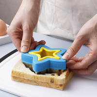 Buntes Ausstechformen-Set mit Herz-, Stern-, Baumhaus- und Lebkuchenformen Fondant-Backwerkzeuge Sandwich-Ausstecher für Kinder
