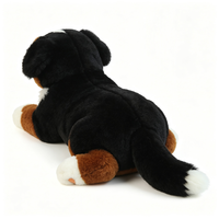 Peluche Chien Couché Bernese Mountain Realiste en Stock Vente en Gros Usine OEM Personnalisée