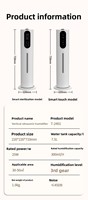 Humidificateur sur pied, purification de l'air, capacité de 7,5 L, fonction antibactérienne, fonctionnement ultrasonique silencieux, grand format pour la maison et l'hôtel