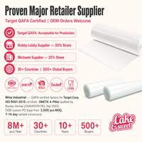 Sac de glaçage en plastique transparent 12 pouces maison cuisine cuisson coffre-fort personnalisé sac à douille jetable pour Cupcake et pâtisserie