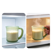 Ensemble de tasses à boire en silicone de qualité alimentaire réutilisables 160 ml 250 ml 350 ml, tasse à café antidérapante résistante à la chaleur pour la maison et le bureau