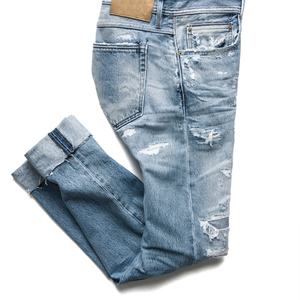 Nouveau design de jeans déchirés, pantalons en denim pour hommes, vente en gros de jeans bleus pas chers - Product Image 4