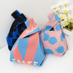 Bolsos de Mano Pequeños Tipo Cubo para Niñas, Tejidos, Duraderos, Impermeables, Lindos, Cuadrados Horizontales, con Forro de Poliéster y Cuero PU, Venta al Por Mayor - Product Image 2