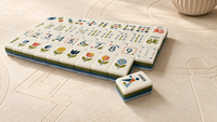 Ensemble de Mahjong Américain Professionnel 160 Tuiles Acrylique Triple Couche NMJL Style Géométrique Moderne avec 2026 Car