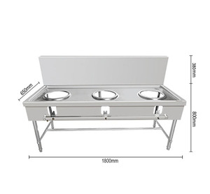 VICTORY COCINA 1-3 quemador de acero inoxidable Kwali Range estufa de Gas para hoteles suministros de cocina al aire libre Venta caliente Malasia - Product Image 1