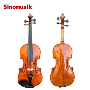 <span class=keywords><strong>Violon</strong></span> artisanal italien en épicéa sculpté et verni, érable flammé, matériaux européens, <span class=keywords><strong>violon</strong></span> Sinomusik - Product Image 1
