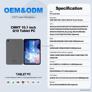 Tablette Android 10 pouces 16 Go 128 Go 256 Go 5G Wifi Unisoc avec stylet et clavier IPS pour jeux, éducation, entreprise, tablette PC - Product Image 3