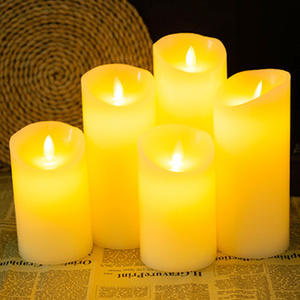 L953 Venta caliente barato plástico LED vela luces Iglesia ópera <span class=keywords><strong>casa</strong></span> decoración ambiente luces festival día vela adornos - Product Image 4