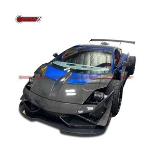 ชุดแต่ง Lamborghini Gallardo LP550 LP560 รุ่น ST สไตล์คาร์บอนไฟเบอร์ครึ่งชิ้น ชุดกันชนหน้า ฝากระโปรงหน้า อะไหล่รถยนต์ - Product Image 6
