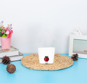 Tasse à café et thé en verre aux tomates 3D personnalisée en gros gobelet à eau en verre à boire - Product Image 4