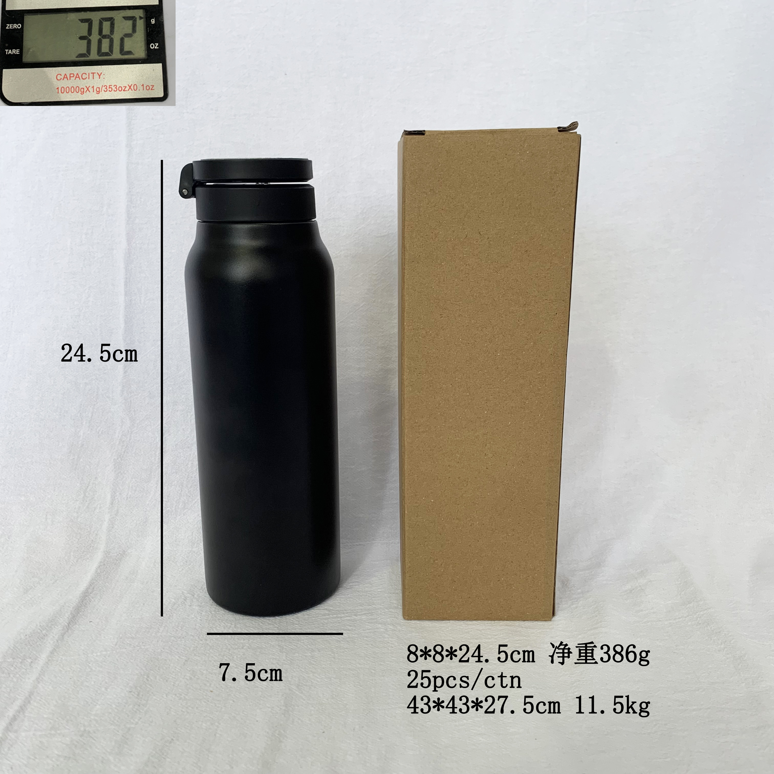 FineLife DT557 Stainless Steel Tumbler with Phone Holder - 100% Leak Proof Vacuum Flask for Cycling