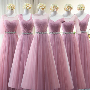 Bridesmaid Dresses Long Blue Tulle Sweetheart Neckline Evening Gowns For Wedding Reception Size 12-14 - Product Image 2