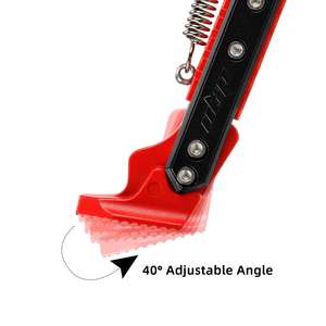 Béquille réglable Ulip V2 17 CM rouge et noir pour trottinette électrique Xiaomi M365 1S Pro Pro2 Lite ZT3, support de pied en aluminium - Product Image 6