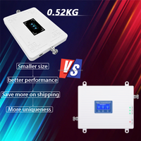 Ensemble complet, nouveau amplificateur de signal mobile tri-bande 900/1800/2100 MHz, répéteur de signal réseau 3G 4G 5G avec antenne