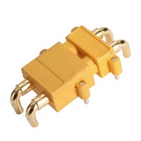 Connecteur d'alimentation Amass XT30PW 2 mm plaqué or à 2 broches coudé pour batterie Lipo RC, moteur ESC, fourniture OEM
