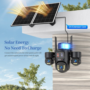 LS VISION 6MP AOV 24/7 Recording <strong>Solar</strong> <strong>Camera</strong> 4G Three Lens <strong>Security</strong> Outdoor Humanoid Tracking Color Night Vision CCTV <strong>Camera</strong> - Product Image 3