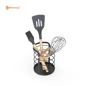 Ustensiles de cuisine porte-couverts en acier inoxydable chromé outils de cuisine panier porte-couteaux pour fourchette cuillère baguettes