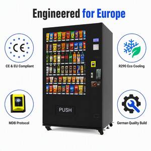 Máquinas Expendedoras de Bebidas Frías R290 con Lector de Tarjetas y Gran Capacidad, Máquina Expendedora Inteligente para Exteriores para Artículos al por Menor - Product Image 3