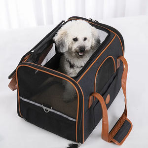 <span class=keywords><strong>Sac</strong></span> <span class=keywords><strong>de</strong></span> <span class=keywords><strong>voyage</strong></span> à fermeture à glissière portable respirant pour animaux <span class=keywords><strong>de</strong></span> compagnie pour chiens et chats en polyester PU - Product Image 5