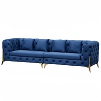 Sofá Royal Chesterfield, muebles de origen turco, todos los tamaños, diseño de cuero, tela de terciopelo, tela personalizada 3 2 1, esquina de asiento
