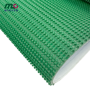 MINSEN aşınma direnci yüksek sürtünme kauçuk/PVC kemerler yeşil renk kaba üst çim desen PVC konveyör bant - Product Image 2