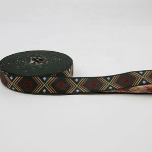 Customized Pattern Belt Tape Ribbon Jacquard <b>Webbing</b> Strap Fabric <b>Webbing</b> Band Polyester Jacquard Ribbon 100 Yard - Product Image 6