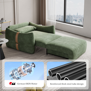 Sofá Cama Eléctrico Reclinable Moderno, Plegable, de Tela, para Sala de Estar, Apartamento, Hotel, para un Estilo de Vida Urbano - Product Image 5