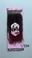 BELEZA 3D BOHEMIAN TWIST 20 pouces 150G Vente Chaude En Gros Extensions de Cheveux Synthétiques de Qualité à Enrouler avec Clip pour Tresses et Queues de Cheval