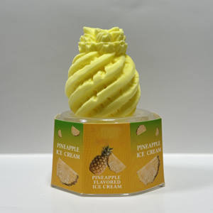 Crème glacée halal certifiée au goût d'ananas chinois, best-seller, surgelée, en boîte de 75 g, 12 unités, prête à <span class=keywords><strong>manger</strong></span>, marque Siyu - Product Image 3