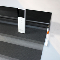 Alexa Google Smart Wifi Diseño moderno Eléctrico Motorizado Persianas personalizadas Oriel Window Zebra Blinds
