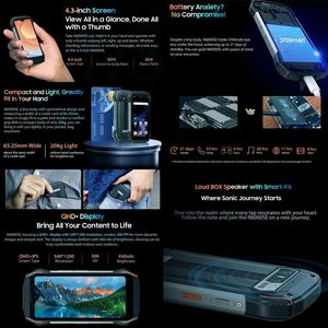 สมาร์ทโฟน Blackview N6000SE รุ่นทนทาน 4GB+128GB หน้าจอ 4.3 นิ้ว MediaTek MT8788 Octa Core กล้อง 13MP แบตเตอรี่ 3700mAh ระบบปฏิบัติการ Android 13 NFC 4G - Product Image 4