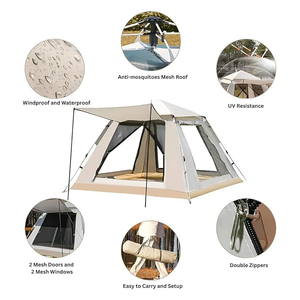 Tente portable imperméable <span class=keywords><strong>pour</strong></span> l'extérieur 210D Oxford Tente pop-up automatique <span class=keywords><strong>pour</strong></span> la plage et le <span class=keywords><strong>camping</strong></span> étanche à la pluie - Product Image 5
