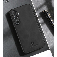 Funda Protectora para Samsung A56 Galaxy A06 A16 A26 A36 A07 A17, Carcasa Trasera de Piel Sintética de Oveja, Resistente a Impactos