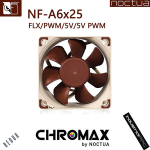 <span class=keywords><strong>Noctua</strong></span> NF-A6X25 60x60x25mm 12V/<span class=keywords><strong>5V</strong></span> 3 broches/4 broches PWM contrôle Intelligent de la température roulement magnétique Stable SSO ventilateur de 6CM - Product Image 6